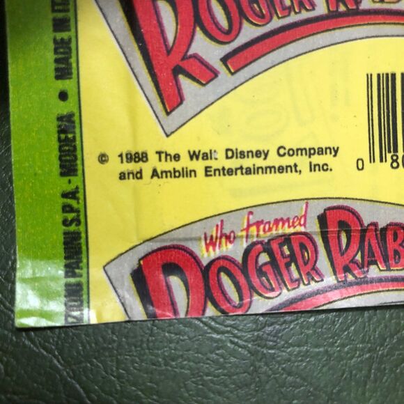 Vintage NOS 1980s Roger Rabbit Collectible Card/Sticker pk by Panini of Italy - Picture 4 of 5